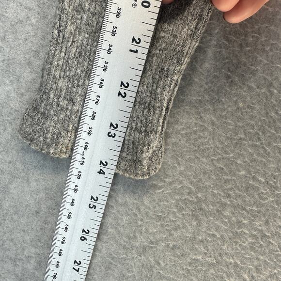 Shabbella Top Womens Large Gray Rayon Blend Scoop Back Long Sleeve Pullover NWT - Picture 9 of 12